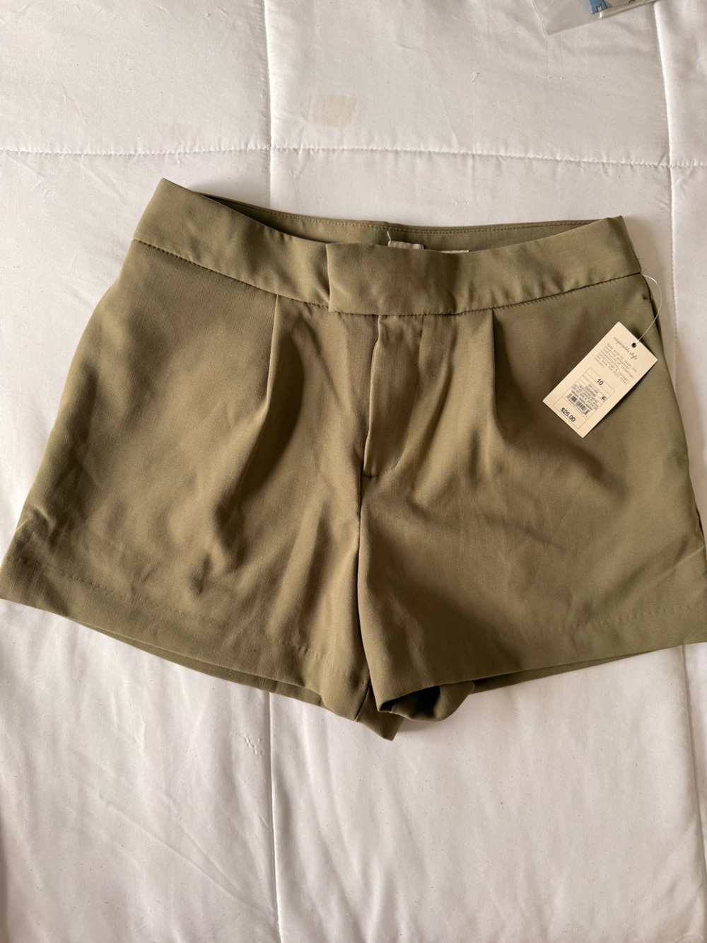 a new day Olive High-Rise Tailored Shorts